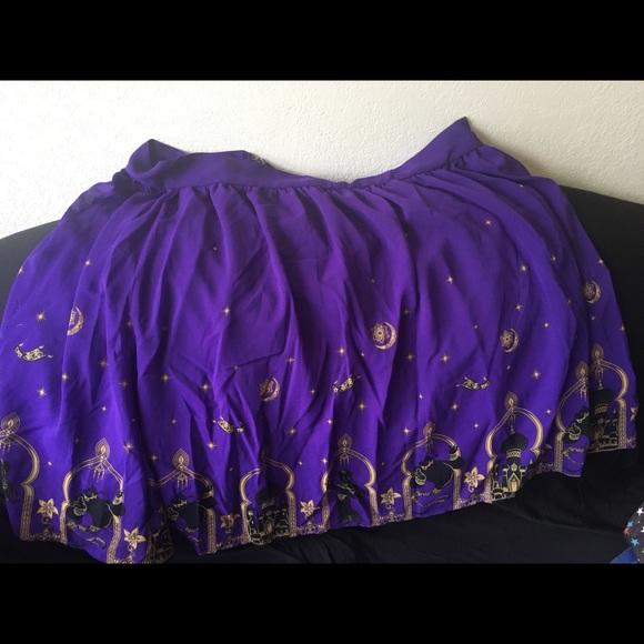 Disney Dresses & Skirts - Aladdin purple Hot Topic size 18 skirt
